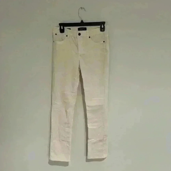 Talbots White Straight Jeans Size 0 Like New - Picture 1 of 1